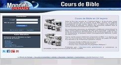 Desktop Screenshot of coursdebible.org