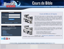 Tablet Screenshot of coursdebible.org